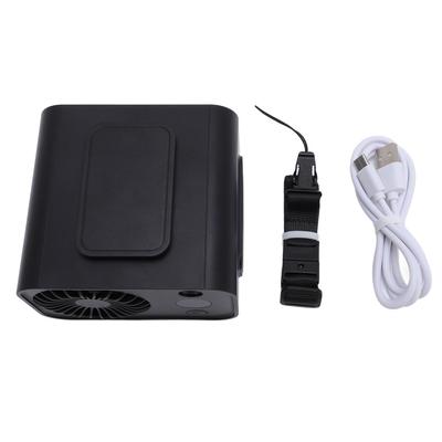 Portable Waist Fan Wearable Hanging Neck Clip On Belt Personal Fan with LED Light Digital