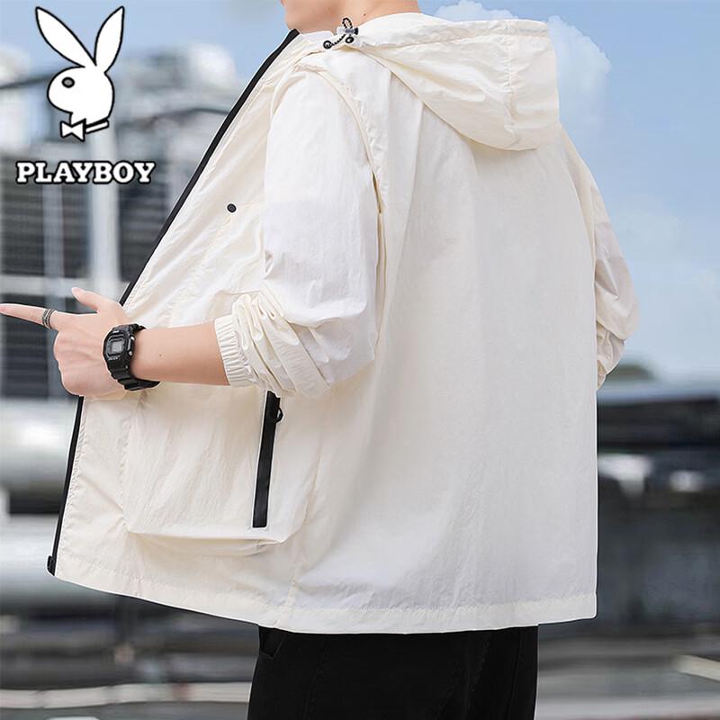 PLAYBOY Men's Lightweight Ice Silk Sun Protection Jacket
