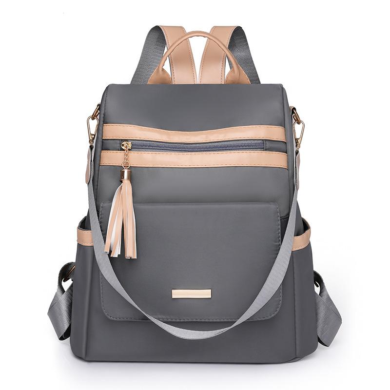 Women's Backpack Solid Color Patchwork Travel Backpack