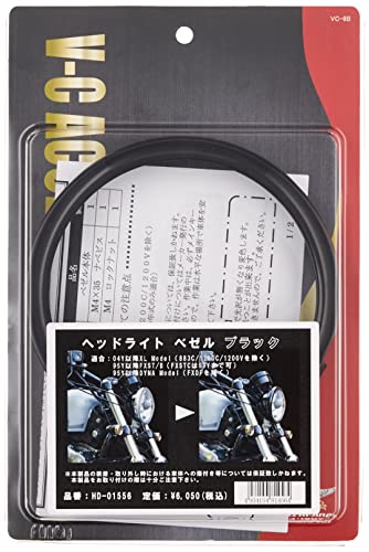 Kijima Motorcycle Parts Headlight Bezel Black XL Dyna etc. *Excluding Custom Models HD-01556