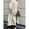 Johnature Fall Draped British Style Loose Long Over The Knee Fashion Casual 3 Colors Trench Women Coats