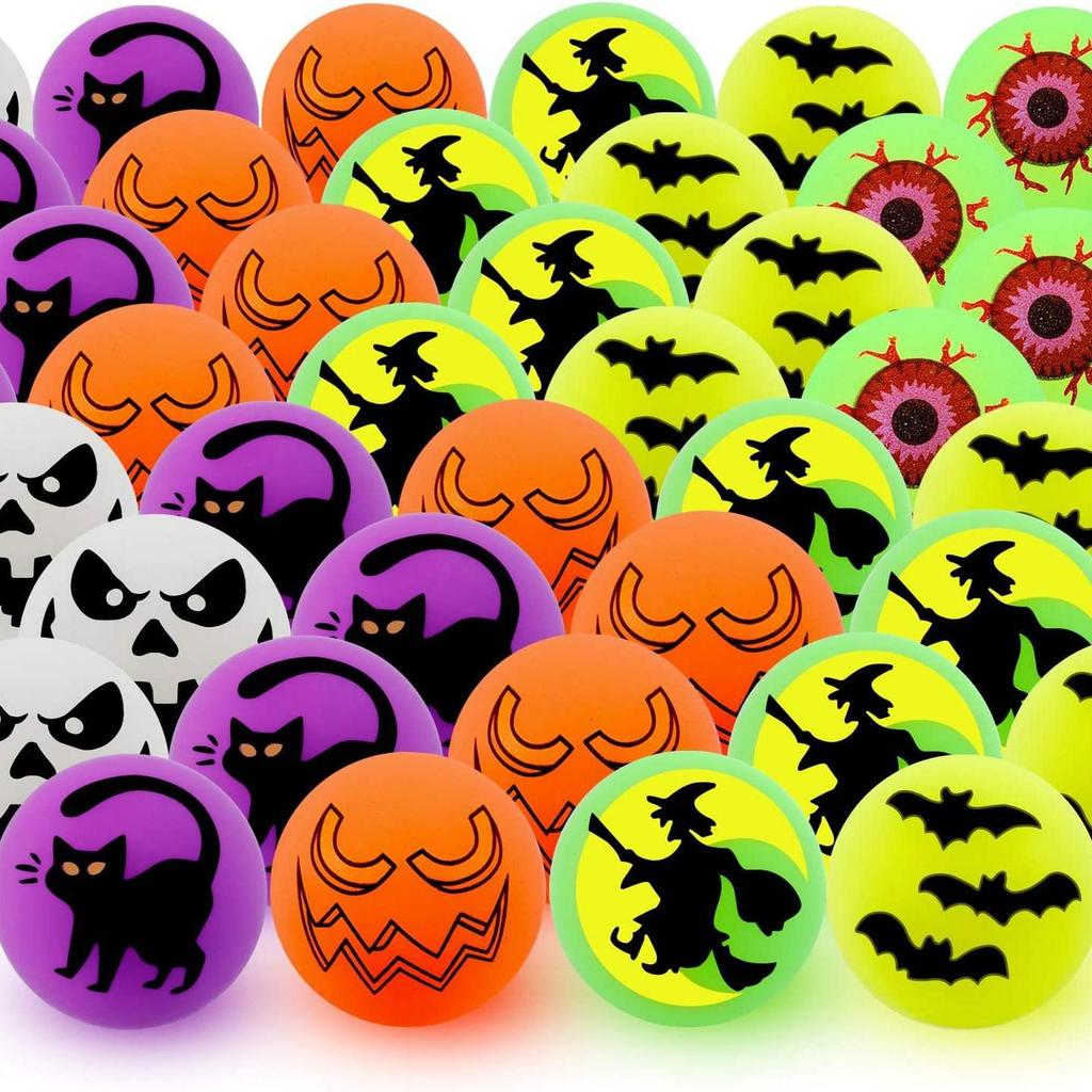 30MM No. 32 Luminous Magic Eye Rubber Bouncing Ball - Fluorescent Halloween Toy