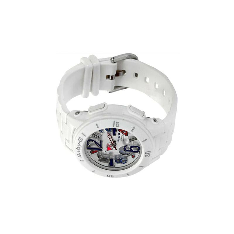 Casio CASIOBABY-G100 Meters Waterproof Quartz Movement Resin Strap Japanese and Korean Watch Women's Watch White Dial BGA-170-7B2