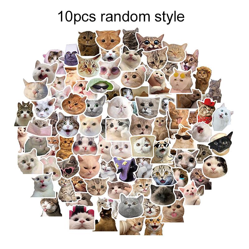 

10/30/50pcs Cute Cat Sticker Korean DIY Decoration Scrapbooking Stationery School Supplies for Students Rewards Gifts TMZ