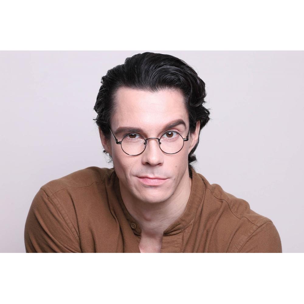 Full Rim Round Dark Gunmetal Grey Smartbuy Collection Scout Asian Fit M5a Fashion Unisex Eyeglasses