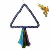 Parrot Rope Hanging Braided Budgie Chew Rope Bird Cage Cockatiel Toy Pet Stand Training Accessories Swing Supplies Parrot Swings