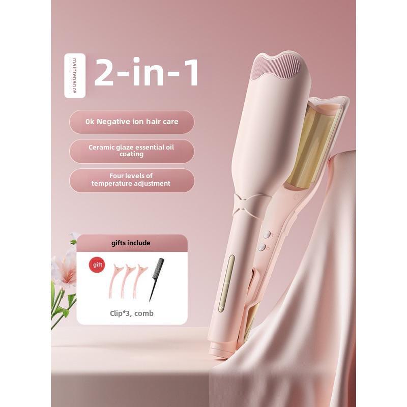 

28 мм большая плойка: Волна, шерсть, пушистые завитки, зажим против ожогов D28, 28mm, Negative ion