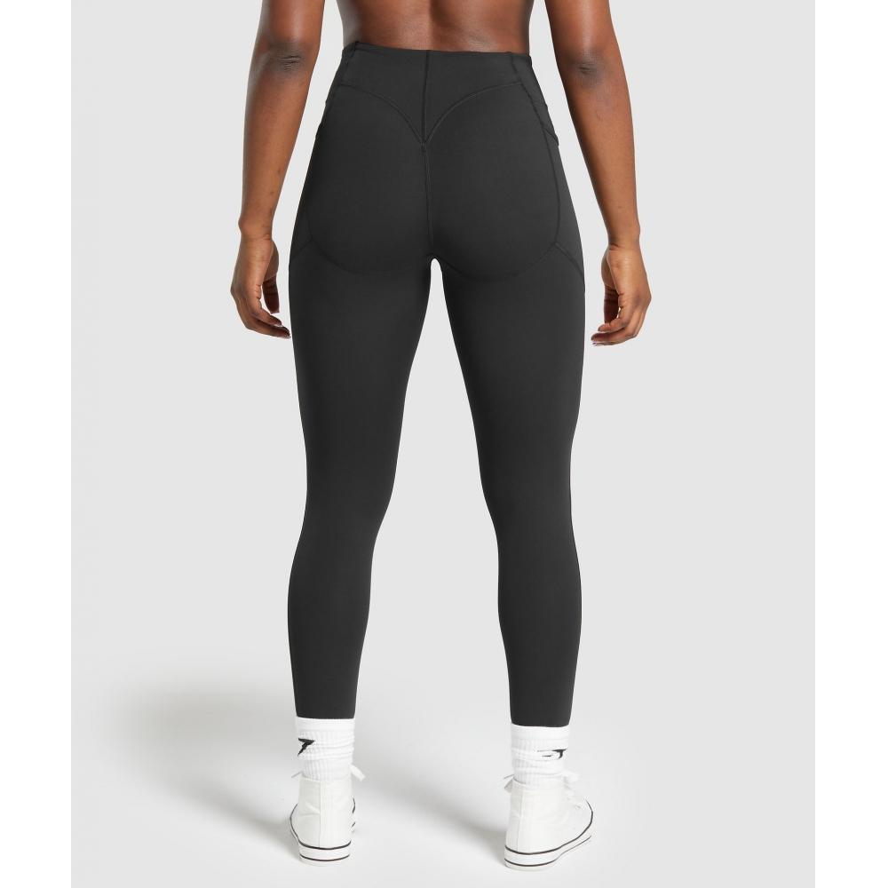 Gymshark Jambiere de ridicare cu buzunar negru B7a4n Bb2j