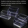 1/2/3PCS Clear Acrylic  Display Stand Transparents Desktop Organizer with Storage Shelf for Office Business Cards