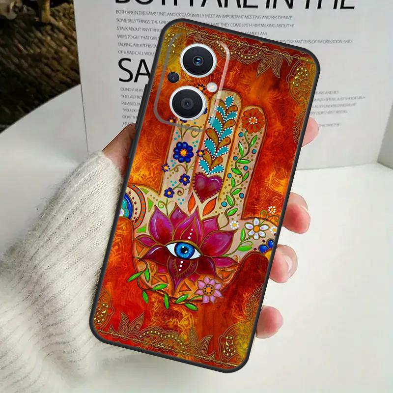 Hamsa Hand of Fatima Phone Case For OPPO Reno 14F 12F 12 11 13 F 10 Pro 8T 7 8 Lite OPPO Find X9 X8 X6 X5 Pro Cover
