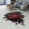 Halloween Floor Stickers 2025 Scary Skeleton Decals for Mall Bar Party Halloween Decorations Spooky Gathering Supplies