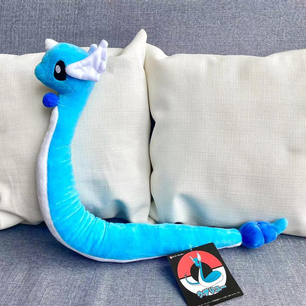 Dratini Plush Doll Dragonair Plush Toys Cute Pink Blue Long Cartoon Soft Stuffed Anime Animals Doll Gifts Child Boy Girl