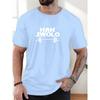 Men's HAN SWOLO Pattern Summer Casual Round Neck Short T-shirt