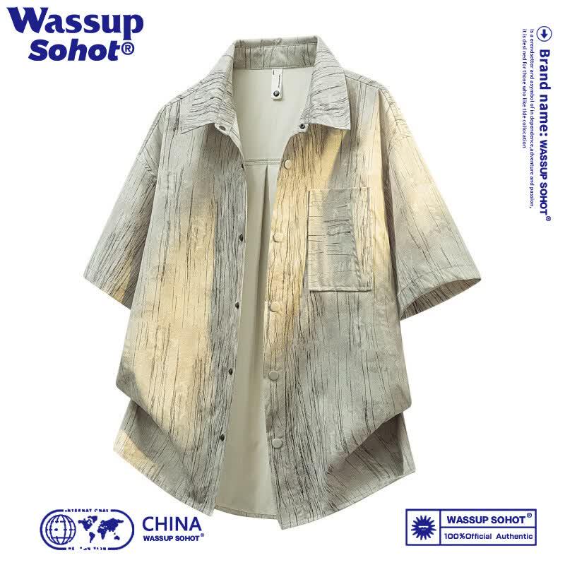 Wassup Sohot Men s Loose Fit Short Sleeve Shirt XL