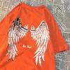 The Angel Unfolded Wings T-Shirt Männer Frauen Muster T-Shirt Kleidung Sommer Baumwolle Kurzarm Shirt Vintage O-Ausschnitt T-Shirt Paar