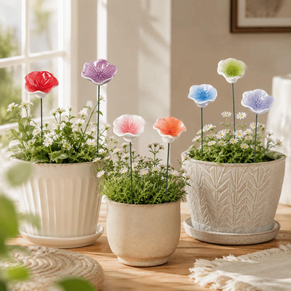 3pcs Garden Decoration Bee Watering Station Flower Shape Insect Drinking Cup Outdoor