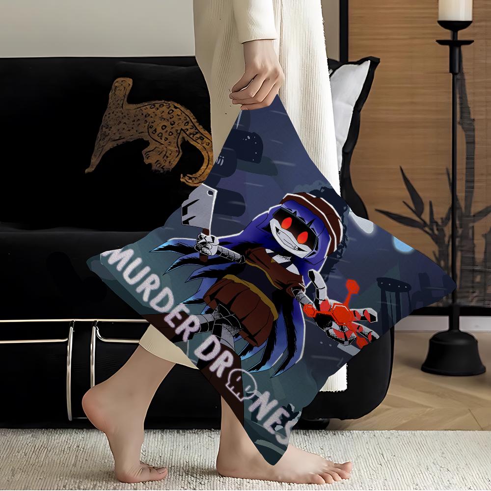 M-Murder Drones Cushion Cover Decorative Pillow Sofa Home Decor Case Pillow Cases