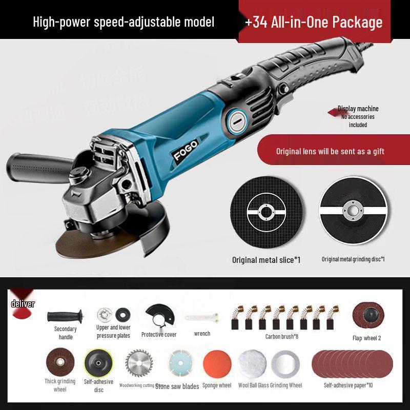 Multifunctional Angle Grinder & Polisher - Handheld Cutting Machine with Free Shipping