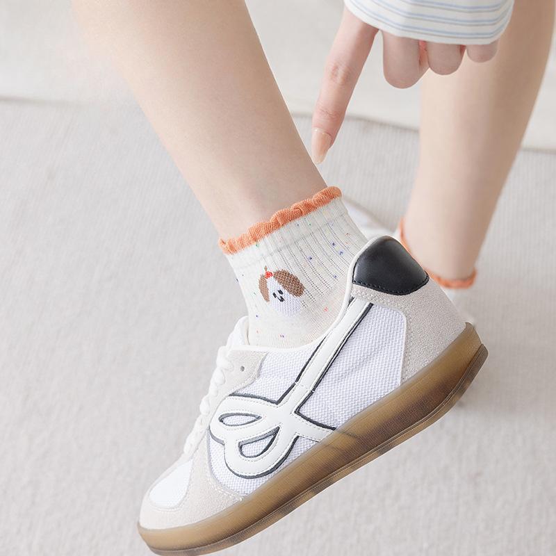 Summer Cute Ideas: Animal Short Socks, Cartoon Girls' Socks, Short Socks, Thin, Breathable Shallow Socks and Cotton Socks for Girls