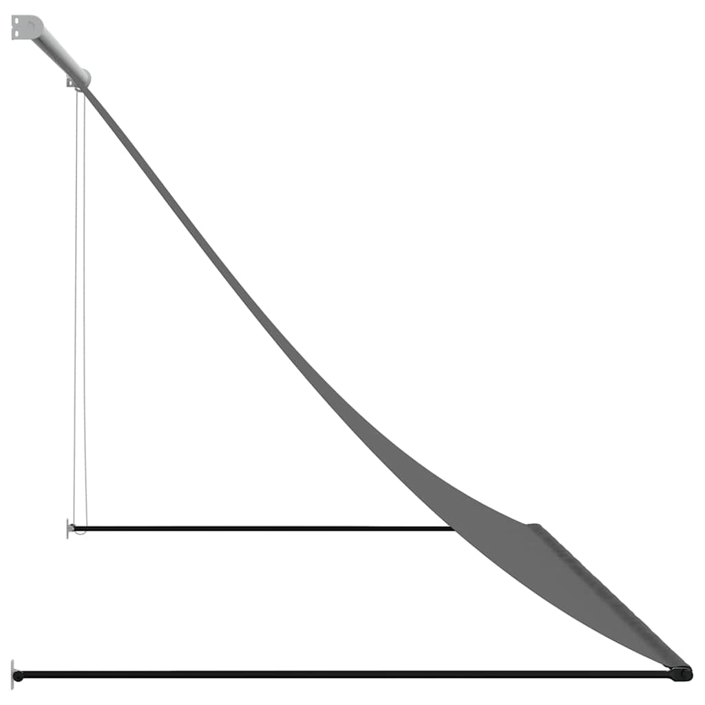 Retractable Awning Anthracite 200 X 150 Cm Fabric and Steel
