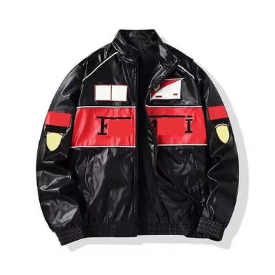 Custom BMW F1 Racing Suit Leather Jacket - Unisex Motorcycle/ Baseball Style
