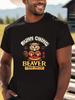 Men'S Black T-Shirt Featuring a Humorous Graphic of a Chinese Buffet