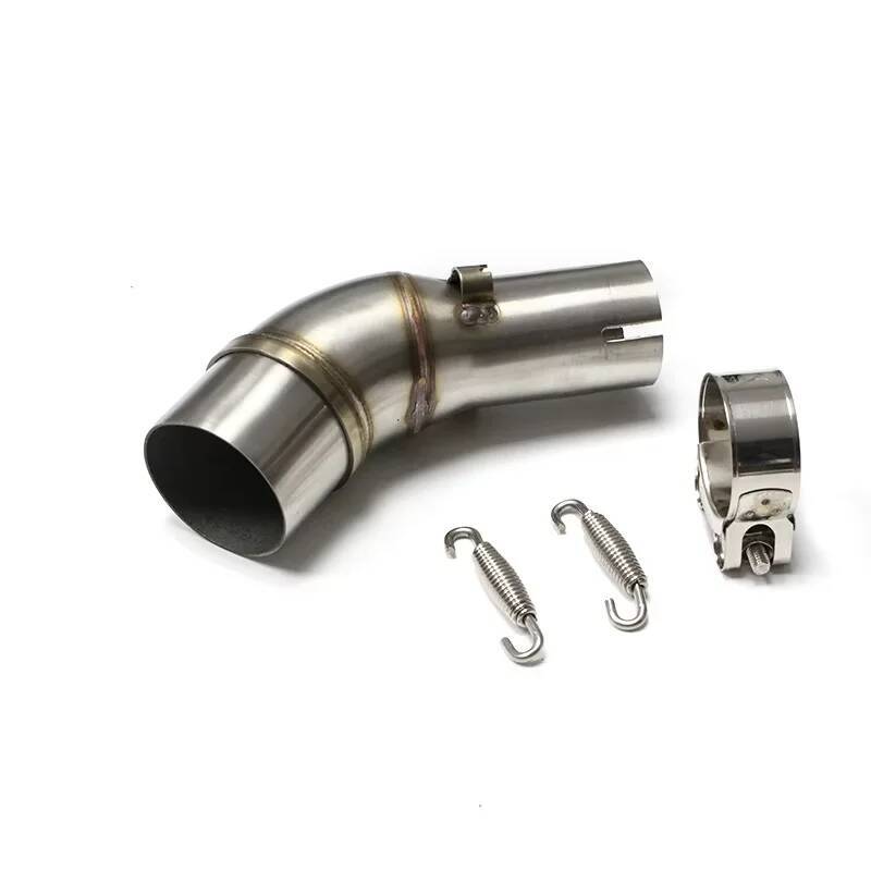 Motorrad R25 Mt25 Für Mt03 R3 Yzfr3 Yamaha YZF Auspuff Mittelverbindungsrohr Verbinden 51mm Motorrad Auspuff Schalldämpferrohr