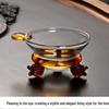 Three-Legged High Borosilicate Glass Tea Infuser with Mesh Filter