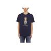 Polo Ralph Lauren Kids T-Shirt With Letter Logo Round Neck Short Sleeve Kids Tops Navy-Blue 323853828-027