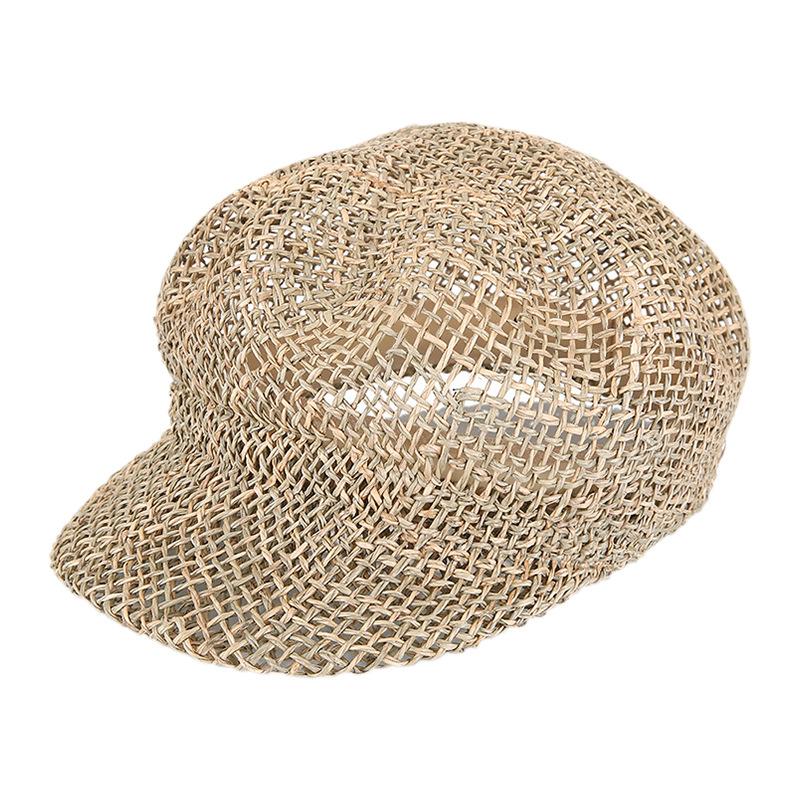 Good Quality Straw Hat Summer Hollow Jazz Fedora Hats Fashion Handmade Grass Outdoor Sun Hat Octagonal Cap Sombreros De Mujer
