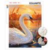Pearl Swan Painting Kit Painting Art Handmade Diy Home Decoration Painting
