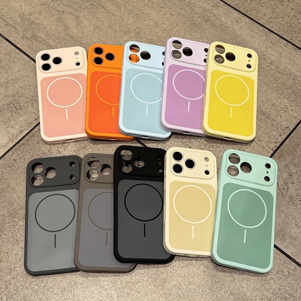 Dual-Color Silicone Drop-Proof Protective Case for iPhone 17pm, 16pm, 15pro