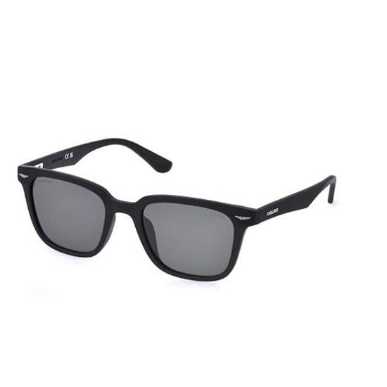 POLICE Polarized Sunglasses SPLE01 U28Q 52 Mens UV Cut Lightweight Wellington Matte Black Frame Gray Green Lens