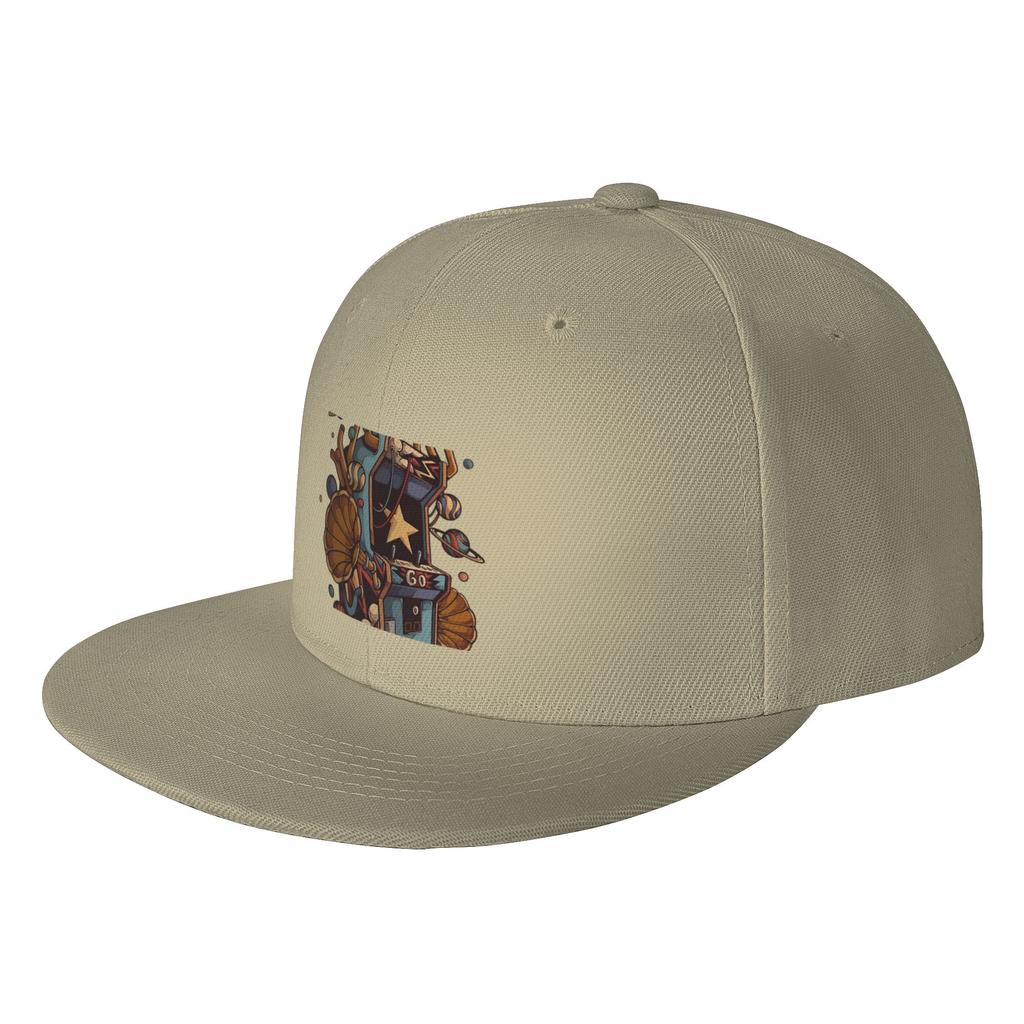 Fashion Arcade Machine Flat Brim Sun Hat Upf Hats
