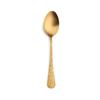 Stainless Steel Sanding Retro Tableware Flower Pattern Steak Knife Fork Dessert Spoon Teaspoon Western Cutlery Kitchen Utensils