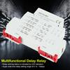 GRT8 M1 Multifunctional Delay Time Relay with 10 Functions DIN Rail Mount AC DC 12V 240V