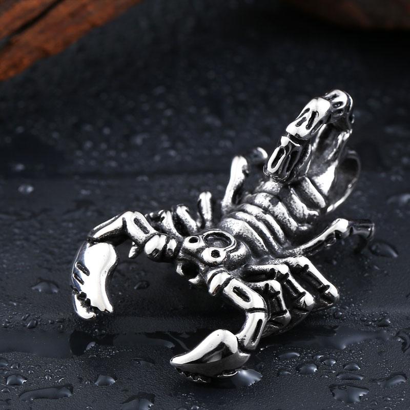 

Beier new store 316L Stainless Steel pendant necklace Animal Scorpion Pendant jewelry LLBP8-134P