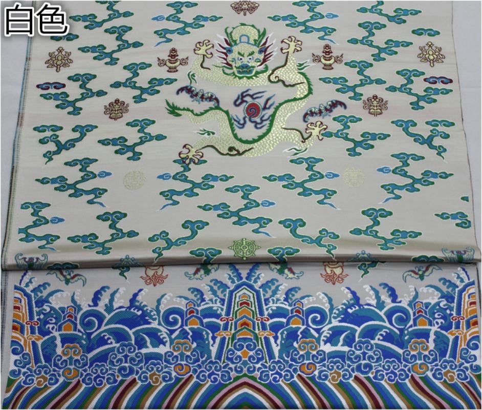 

150x70cm Chinese Silk Jacquard Brocade Fabric, Chinoiserie Clothing, Sofa Decoration Cloth, Curtain Pillow Case, Dragon Pattern 150x70cm