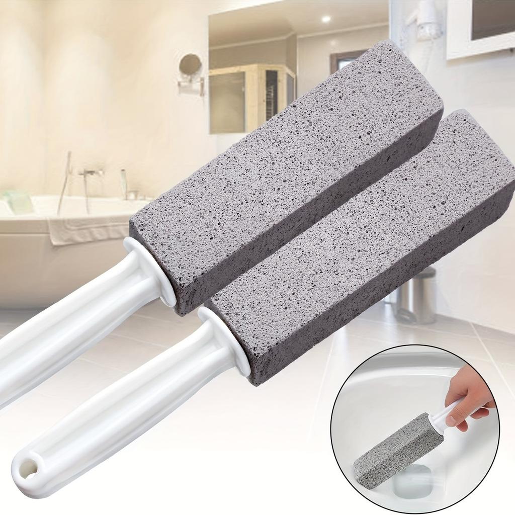 1pc Toilet Brush Pumice Toilet Cleaning Brush Seat Toilet Stains Yellow Dirt Pumice Brush Bathroom Crevice Plastic Brush Cleaning Stick