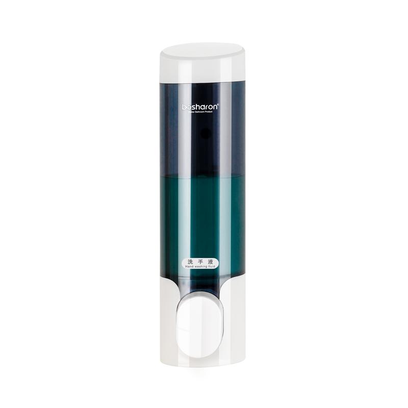 Factory China Wall Mounted Soap Dispenser Luxury White Plastic Hand Press Manual Shampoo Conditioner Soap Dispenser