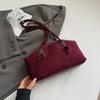Large capacity retro tote bag women's new fashion commuter shoulder underarm bag casual handbag
