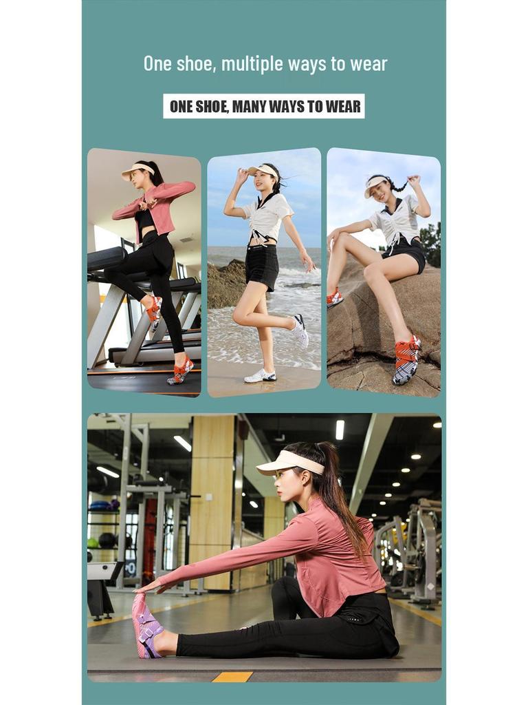 Unisex Indoor-Fitnessschuhe - Weiche Sohle, Stoßdämpfung, Geräuscharm, Rutschfest, Leicht & Atmungsaktiv für Yoga, Springseil, Kniebeugen, Kreuzheben.