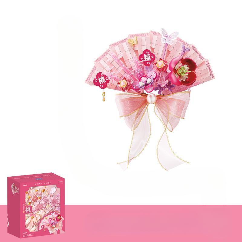 Flower Fan for Prayers Creative Diy Holiday Decorations  Assembling Toys and Gifts