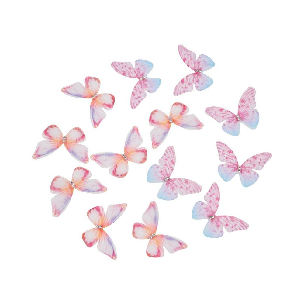 

Двухслойный шифон, изготовление ювелирных изделий, украшение для головного убора, аппликация в виде бабочки, нашивка на одежду 07