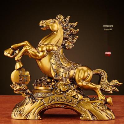 Zodiac Horse Ornament: Wealth-Attracting Decoration for Office, Living Room, Wine Cabinet, or Desk