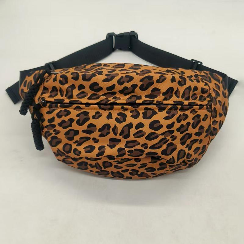 Sacoche à imprimé léopard Mode Tendance de rue Sac banane Sac de poitrine pour femme Nouveau Sac banane Sacs bandoulière pour femme Design Sacs bandoulière brown