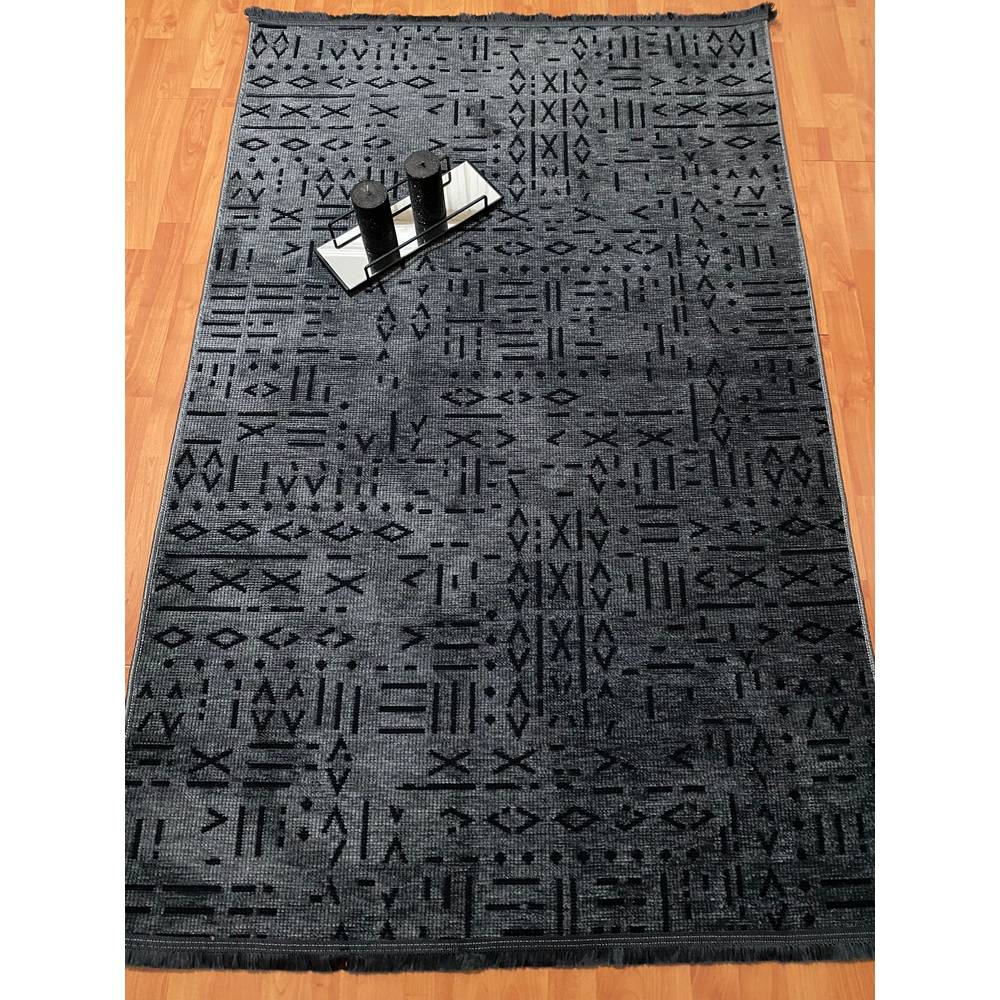 

Eliana Home Современный тканый ковер из синели 80x150 серый
