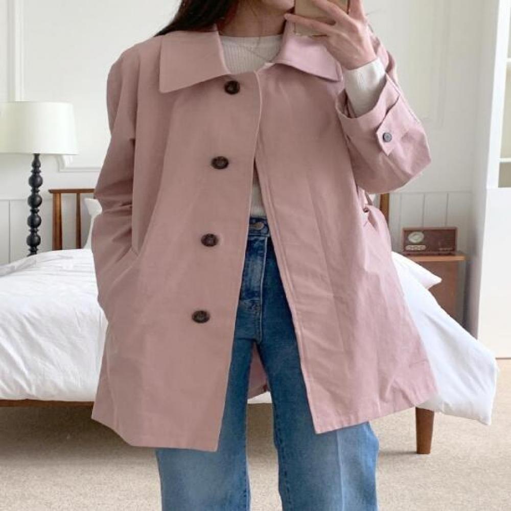 New Arrivals Open Run Women Elhani Collar Cotton Half Outer Jacket Spring 3color