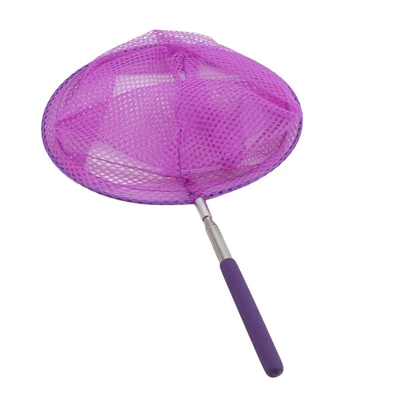 Stainless Steel Dip Net Butterfly Fishing Nets Pocket Fish Dip Net Poles Fishing Telescopic Pole Net Head Fishing Gear Supply