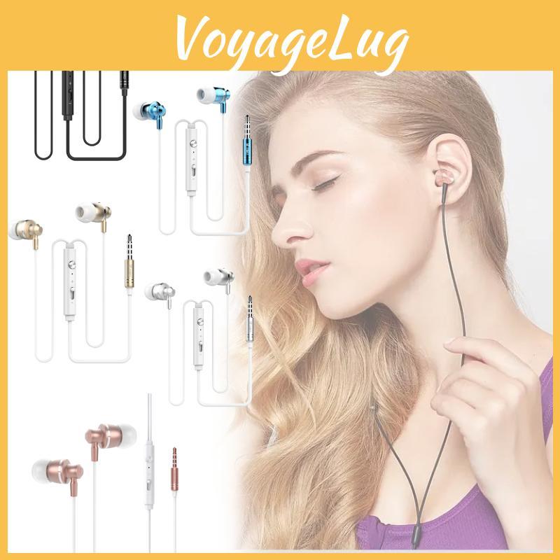 Computer Ear Earphones Microphone Wired Laptop Phone 2in1 Universal Gaming